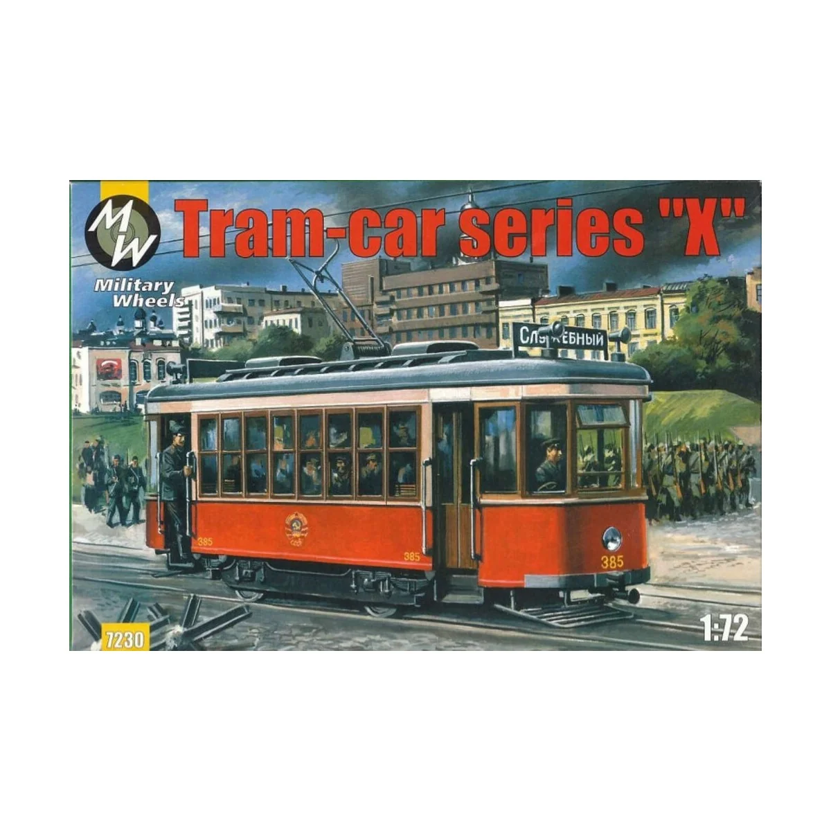 Tram-car Kh. Re-release, 1/72 - Military Wheels MW7230 Tram-car Kh. Re-release, 1/72 - Military Wheels MW7230