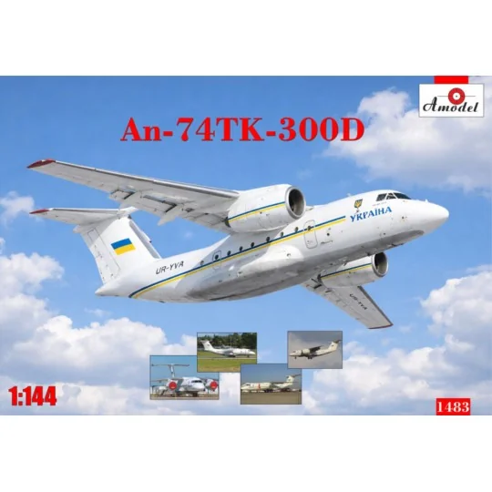 Antonov An-74TK-300D cargo aircraft, 1/144 - Amodel AMO1483 Antonov An-74TK-300D cargo aircraft, 1/144 - Amodel AMO1483