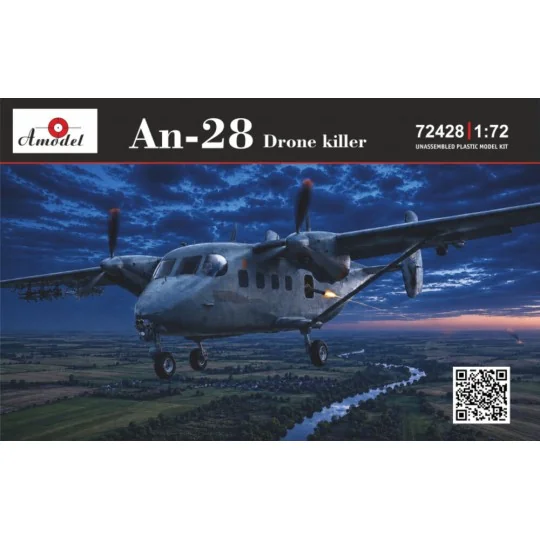 Antonov An-28 Drone killer, 1/72 - Amodel AMO72428 Antonov An-28 Drone killer, 1/72 - Amodel AMO72428