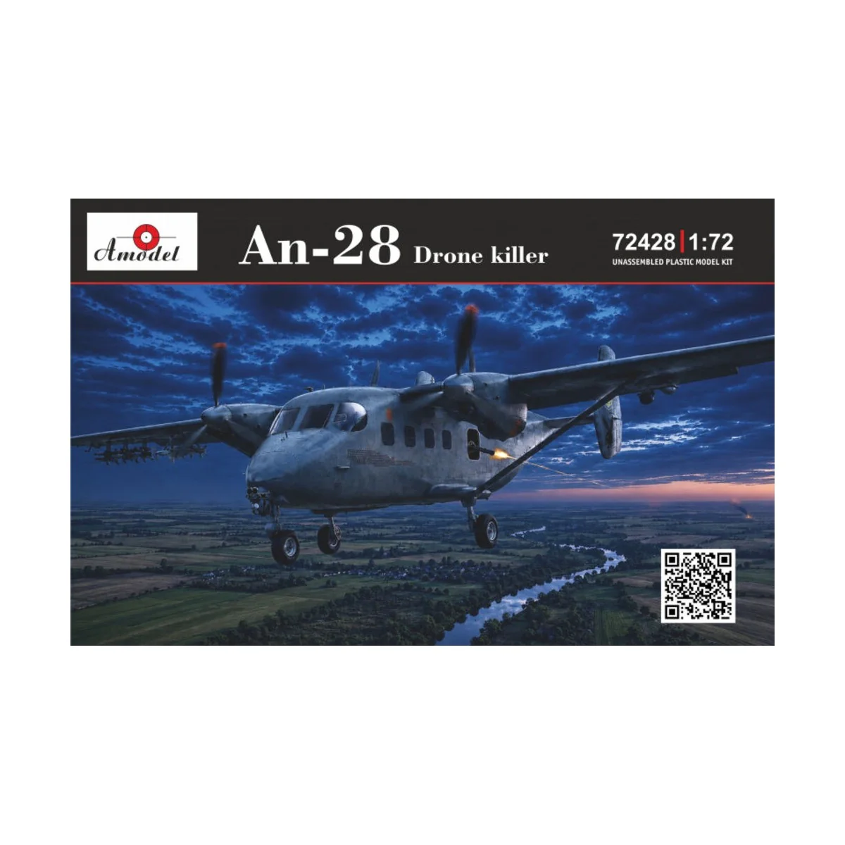 Antonov An-28 Drone killer, 1/72 - Amodel AMO72428 Antonov An-28 Drone killer, 1/72 - Amodel AMO72428