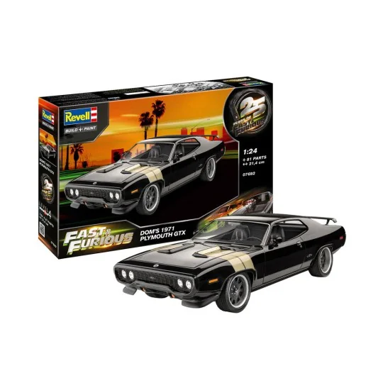 Fast & Furious - Dominic's 1971 Plymouth GTX, 1/24 - Revell 7692 Fast & Furious - Dominic's 1971 Plymouth GTX, 1/24 - Revell 7692