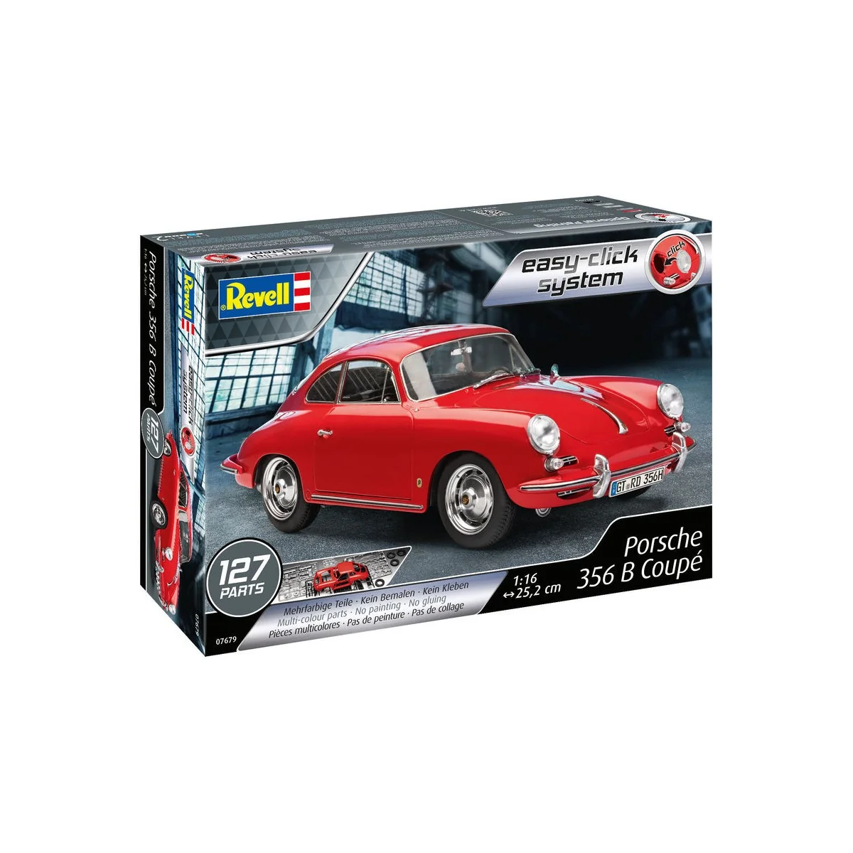 Porsche 356B Coupé -75 Years Plastic Modelbuilding, 1/16 - Revell 0... Porsche 356B Coupé -75 Years Plastic Modelbuilding, 1/16 - Revell 0...