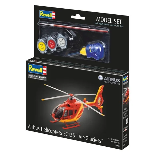 Model Set EC135 AIR-GLACIERS, 1/72 - Revell 64986 Model Set EC135 AIR-GLACIERS, 1/72 - Revell 64986