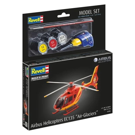 Model Set EC135 AIR-GLACIERS, 1/72 - Revell 64986 Model Set EC135 AIR-GLACIERS, 1/72 - Revell 64986