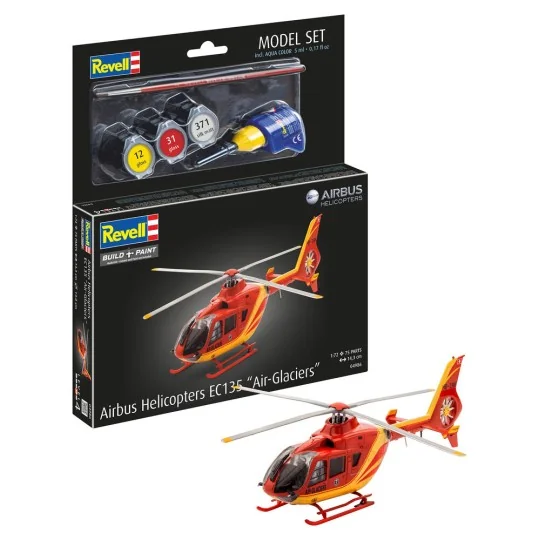 Model Set EC135 AIR-GLACIERS, 1/72 - Revell 64986 Model Set EC135 AIR-GLACIERS, 1/72 - Revell 64986