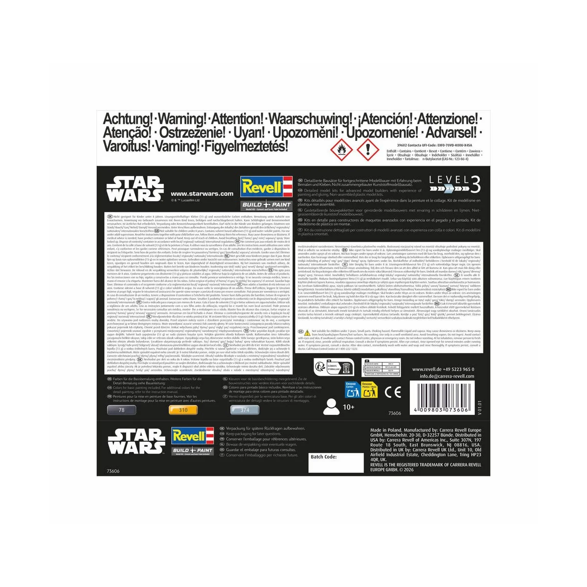 Starter Kit Anakin's Starfighter, 1/58 - Revell 73606 Starter Kit Anakin's Starfighter, 1/58 - Revell 73606