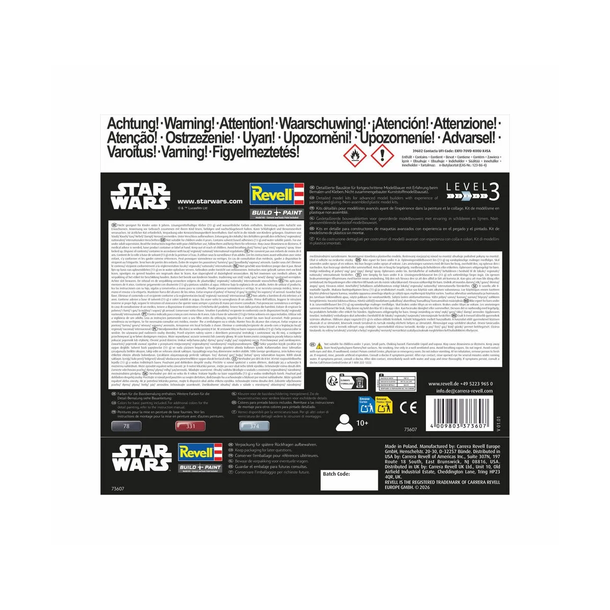 Starter Kit Obi-Wan's Starfighter, 1/58 - Revell 73607 Starter Kit Obi-Wan's Starfighter, 1/58 - Revell 73607