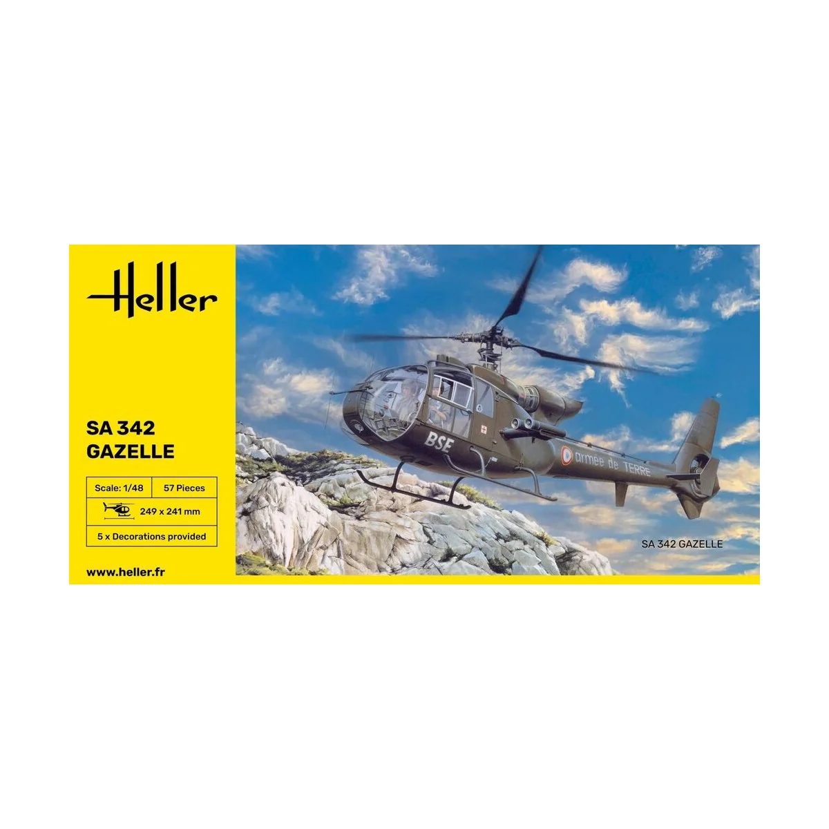 SA 342 Gazelle, 1/48 - Heller 80486 SA 342 Gazelle, 1/48 - Heller 80486