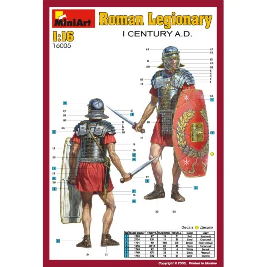 Roman Legionary. I century A. D., 1/16 - MiniArt 16005 Roman Legionary. I century A. D., 1/16 - MiniArt 16005