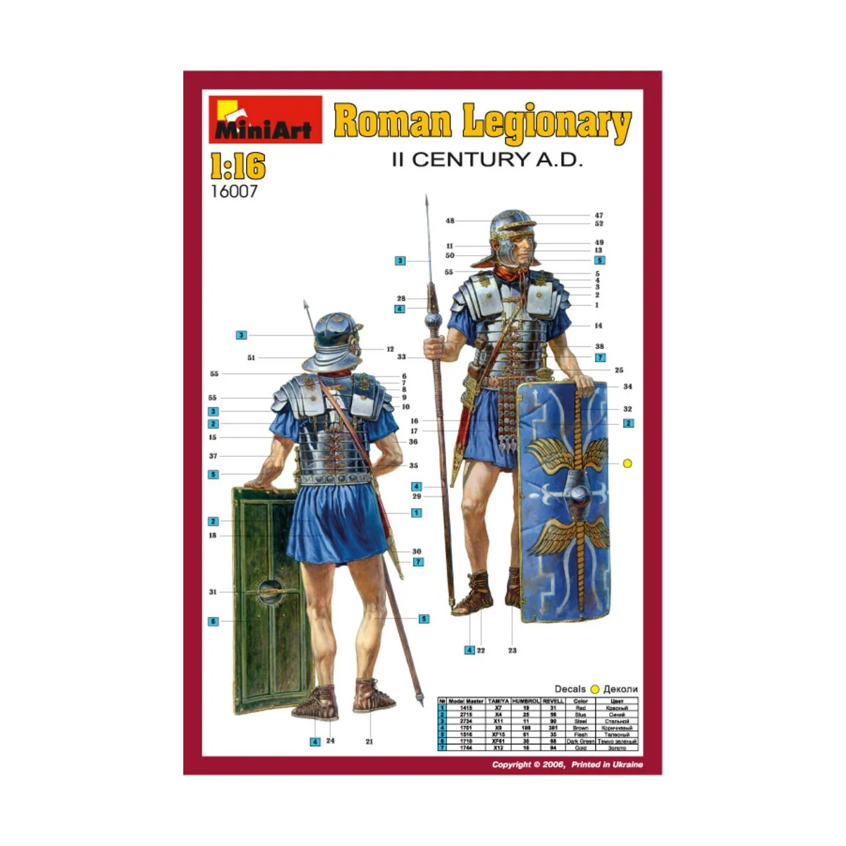 Roman Legionary. II century, 1/16 - MiniArt 16007 Roman Legionary. II century, 1/16 - MiniArt 16007