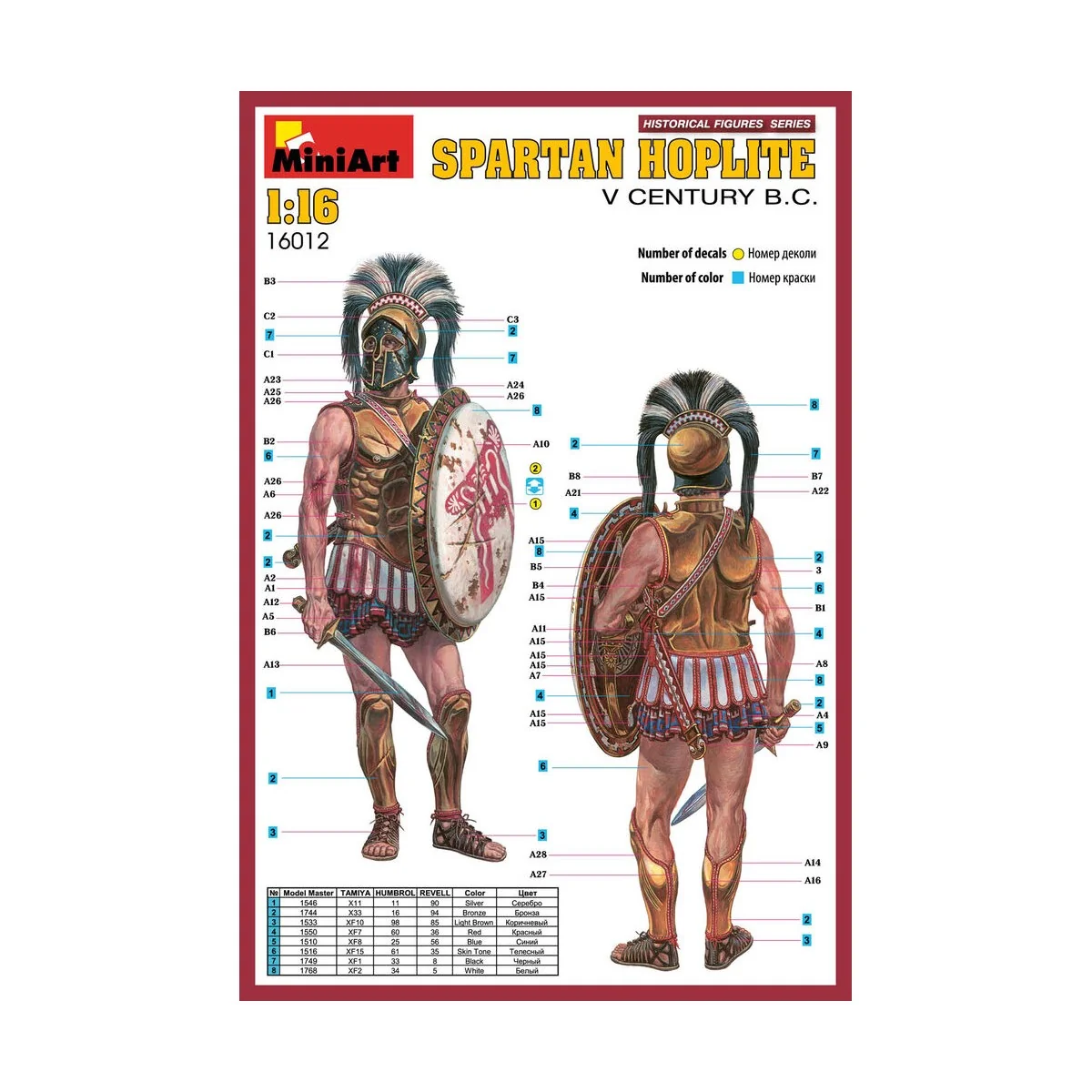 Spartan Hoplite. V CENTURY B.C., 1/16 - MiniArt 16012 Spartan Hoplite. V CENTURY B.C., 1/16 - MiniArt 16012