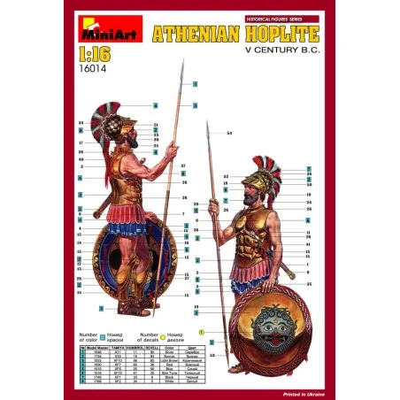 Athenian Hoplite. V c. B.C., 1/16 - MiniArt 16014