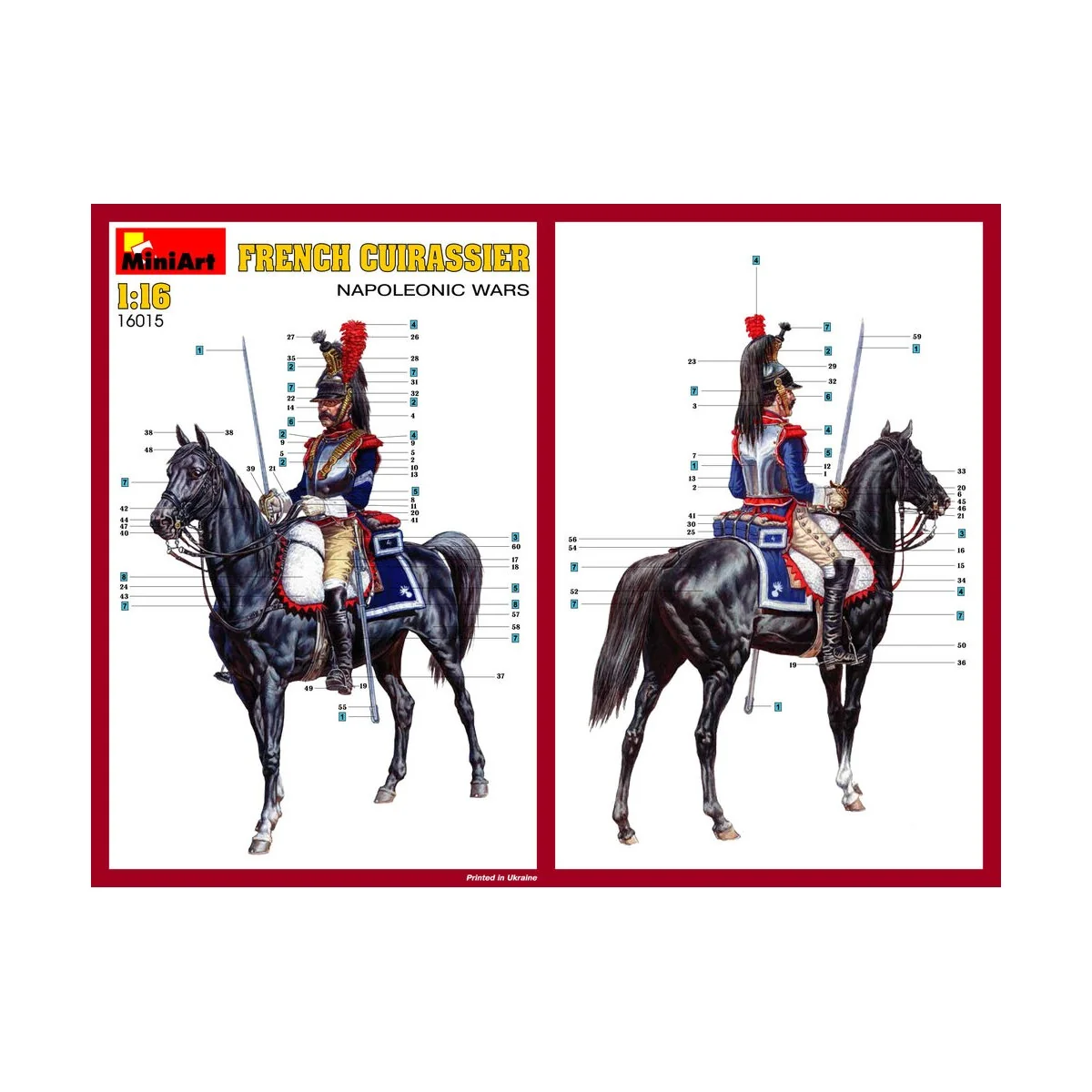 French Cuirassier. Napoleonic Wars., 1/16 - MiniArt 16015 French Cuirassier. Napoleonic Wars., 1/16 - MiniArt 16015