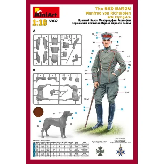 Red Baron. Manfred von Richthofen.WW1 Flying Ace, 1/16 - MiniArt 16032 Red Baron. Manfred von Richthofen.WW1 Flying Ace, 1/16 - MiniArt 16032