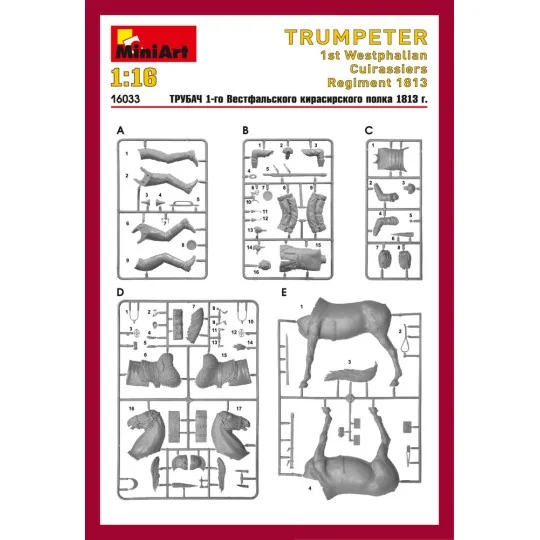 Trumpeter. 1st Westphalian Cuirassiers Regiment, 1/16 - MiniArt 16033 Trumpeter. 1st Westphalian Cuirassiers Regiment, 1/16 - MiniArt 16033