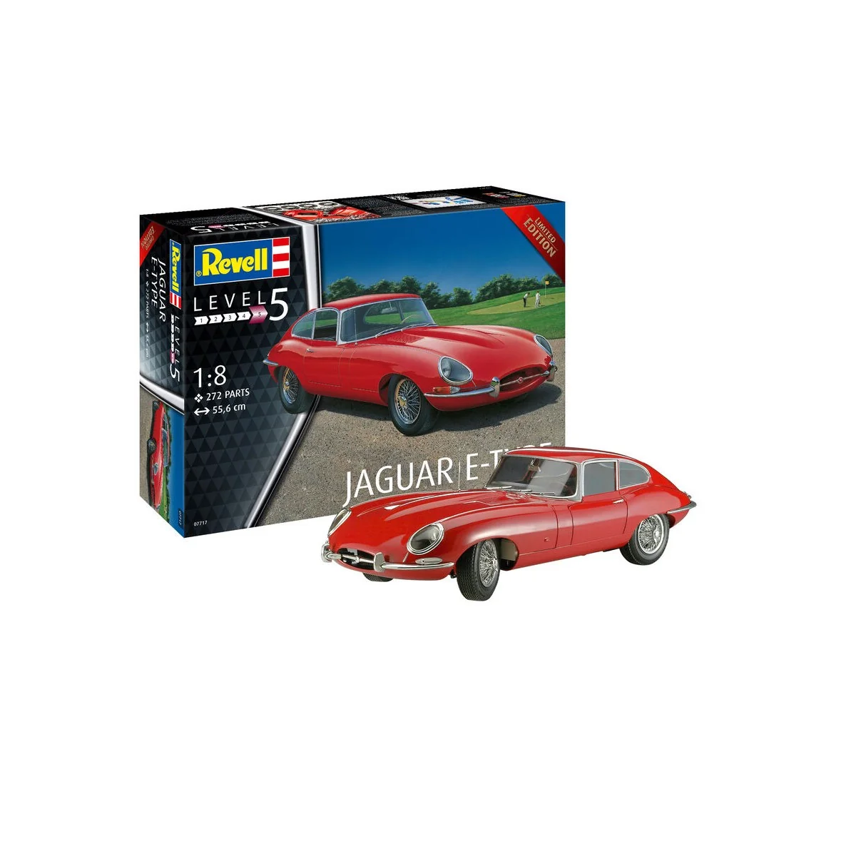 Jaguar E-Type, 1/8 - Revell 7717 Jaguar E-Type, 1/8 - Revell 7717