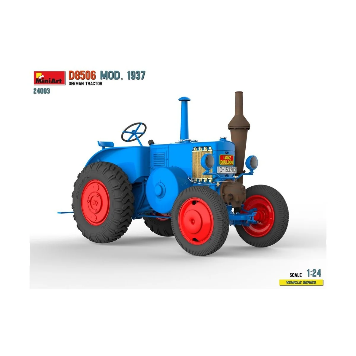 German Tractor D8506 Mod. 1937, 1/24 - MiniArt 24003 German Tractor D8506 Mod. 1937, 1/24 - MiniArt 24003
