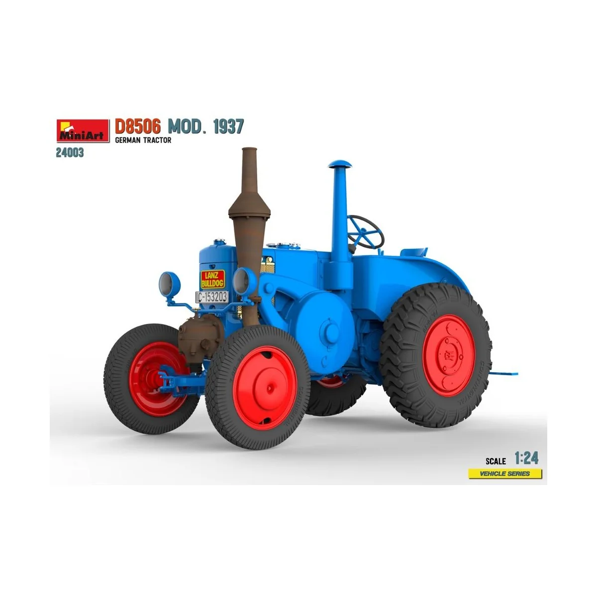 German Tractor D8506 Mod. 1937, 1/24 - MiniArt 24003 German Tractor D8506 Mod. 1937, 1/24 - MiniArt 24003