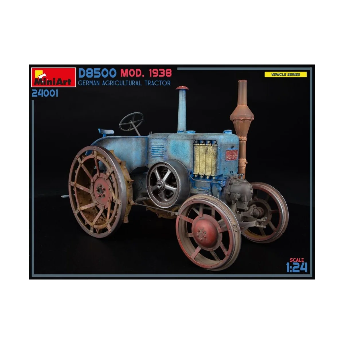German Agricultural Tractor D8500 Mod. 1938, 1/24 - MiniArt 24001 German Agricultural Tractor D8500 Mod. 1938, 1/24 - MiniArt 24001