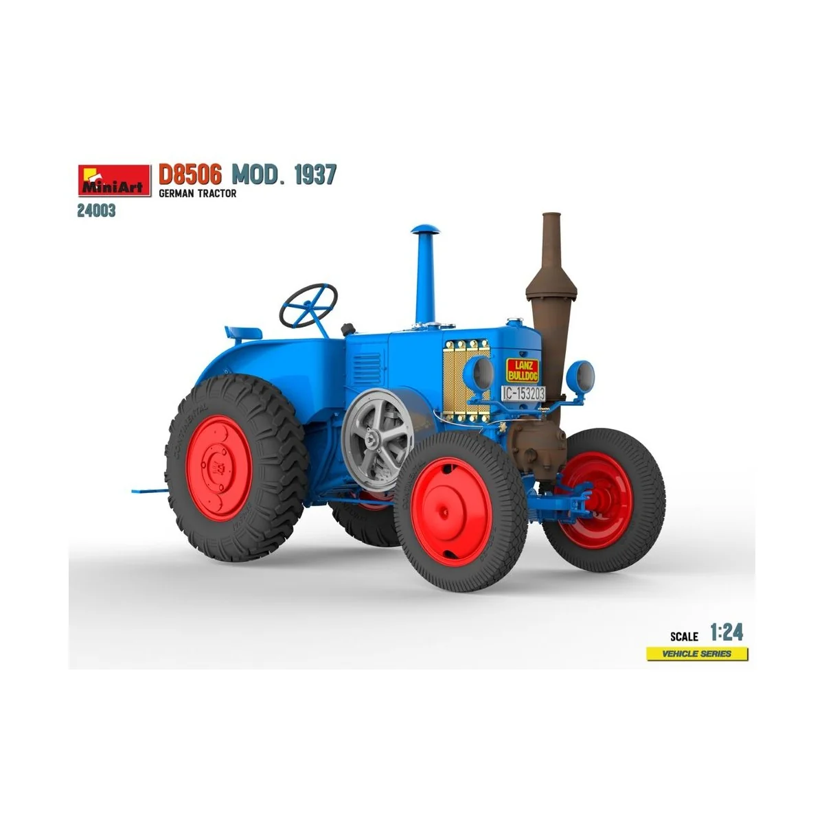German Tractor D8506 Mod. 1937, 1/24 - MiniArt 24003 German Tractor D8506 Mod. 1937, 1/24 - MiniArt 24003