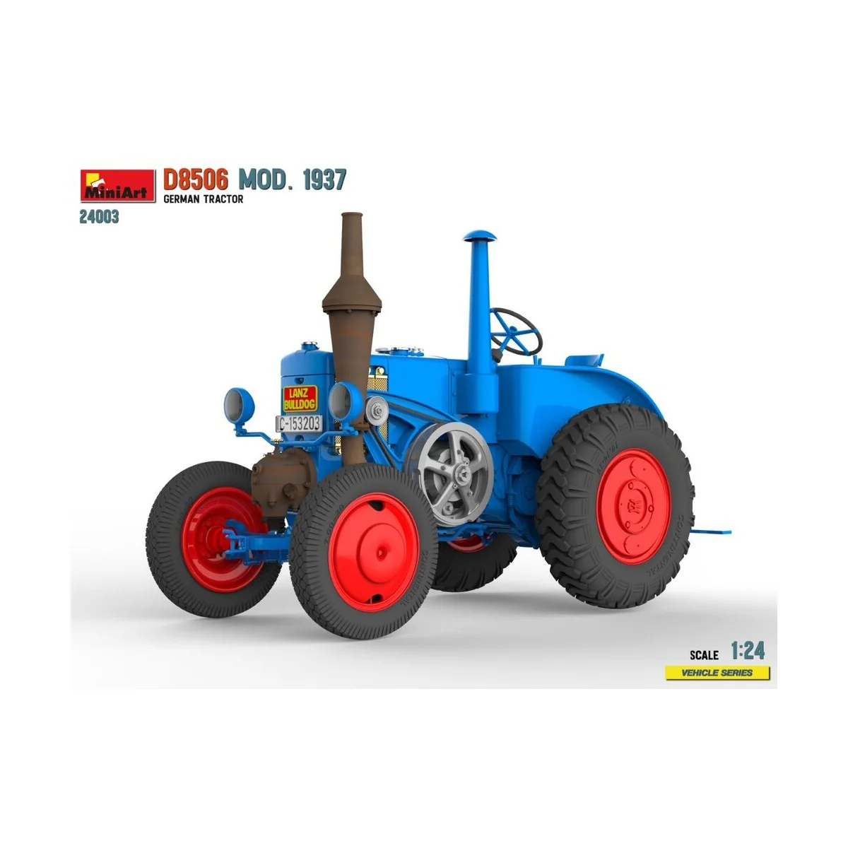 German Tractor D8506 Mod. 1937, 1/24 - MiniArt 24003 German Tractor D8506 Mod. 1937, 1/24 - MiniArt 24003