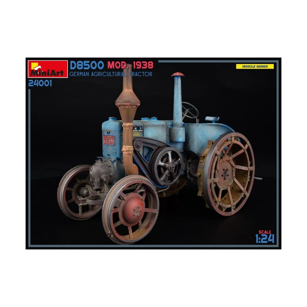 German Agricultural Tractor D8500 Mod. 1938, 1/24 - MiniArt 24001 German Agricultural Tractor D8500 Mod. 1938, 1/24 - MiniArt 24001