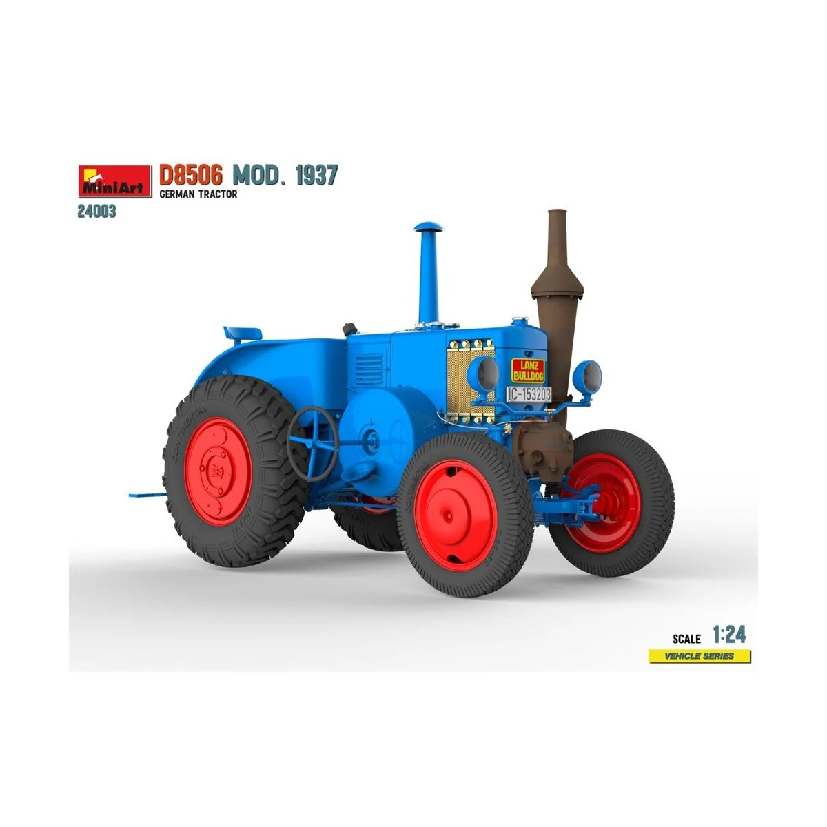 German Tractor D8506 Mod. 1937, 1/24 - MiniArt 24003 German Tractor D8506 Mod. 1937, 1/24 - MiniArt 24003