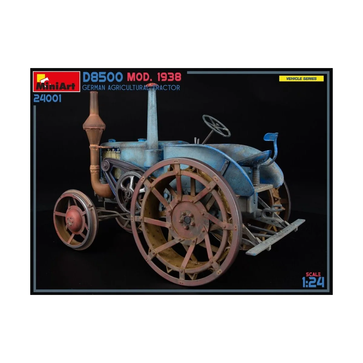 German Agricultural Tractor D8500 Mod. 1938, 1/24 - MiniArt 24001 German Agricultural Tractor D8500 Mod. 1938, 1/24 - MiniArt 24001