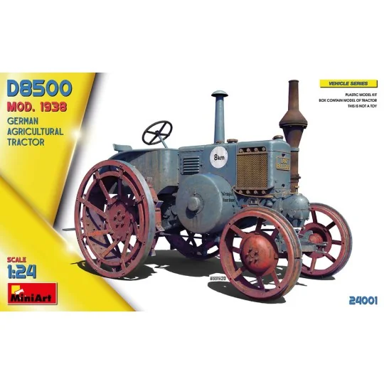 German Agricultural Tractor D8500 Mod. 1938, 1/24 - MiniArt 24001 German Agricultural Tractor D8500 Mod. 1938, 1/24 - MiniArt 24001