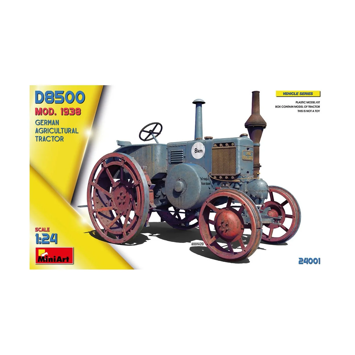German Agricultural Tractor D8500 Mod. 1938, 1/24 - MiniArt 24001 German Agricultural Tractor D8500 Mod. 1938, 1/24 - MiniArt 24001