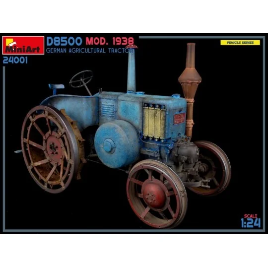 German Agricultural Tractor D8500 Mod. 1938, 1/24 - MiniArt 24001 German Agricultural Tractor D8500 Mod. 1938, 1/24 - MiniArt 24001