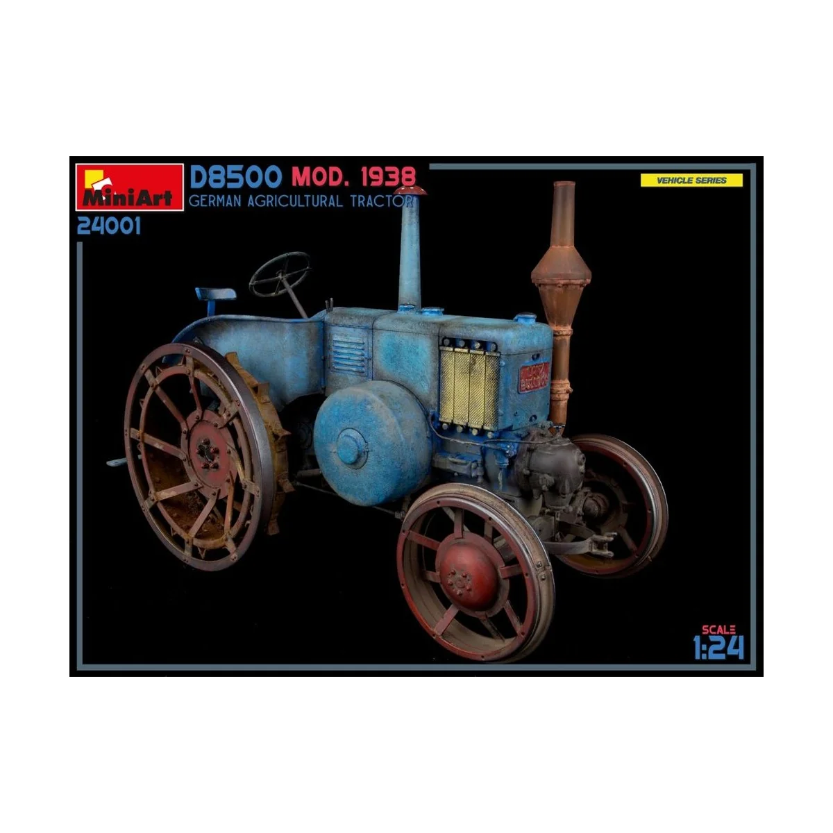German Agricultural Tractor D8500 Mod. 1938, 1/24 - MiniArt 24001 German Agricultural Tractor D8500 Mod. 1938, 1/24 - MiniArt 24001