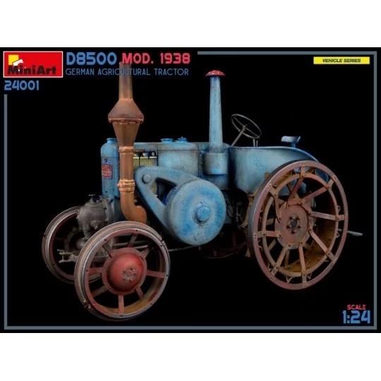 German Agricultural Tractor D8500 Mod. 1938, 1/24 - MiniArt 24001 German Agricultural Tractor D8500 Mod. 1938, 1/24 - MiniArt 24001