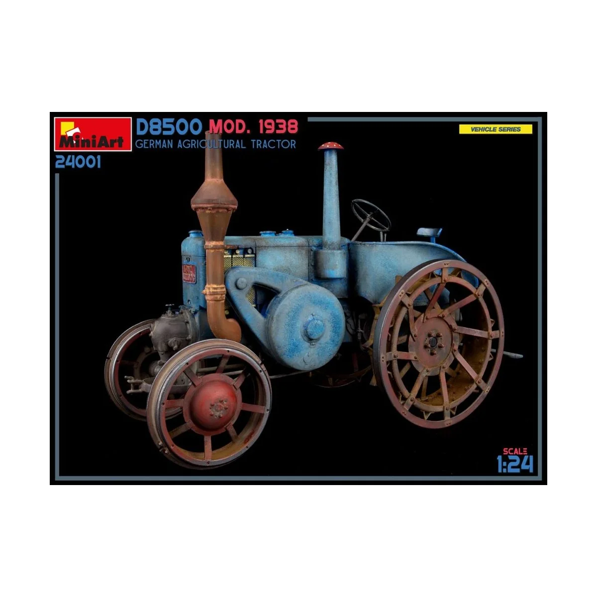 German Agricultural Tractor D8500 Mod. 1938, 1/24 - MiniArt 24001 German Agricultural Tractor D8500 Mod. 1938, 1/24 - MiniArt 24001