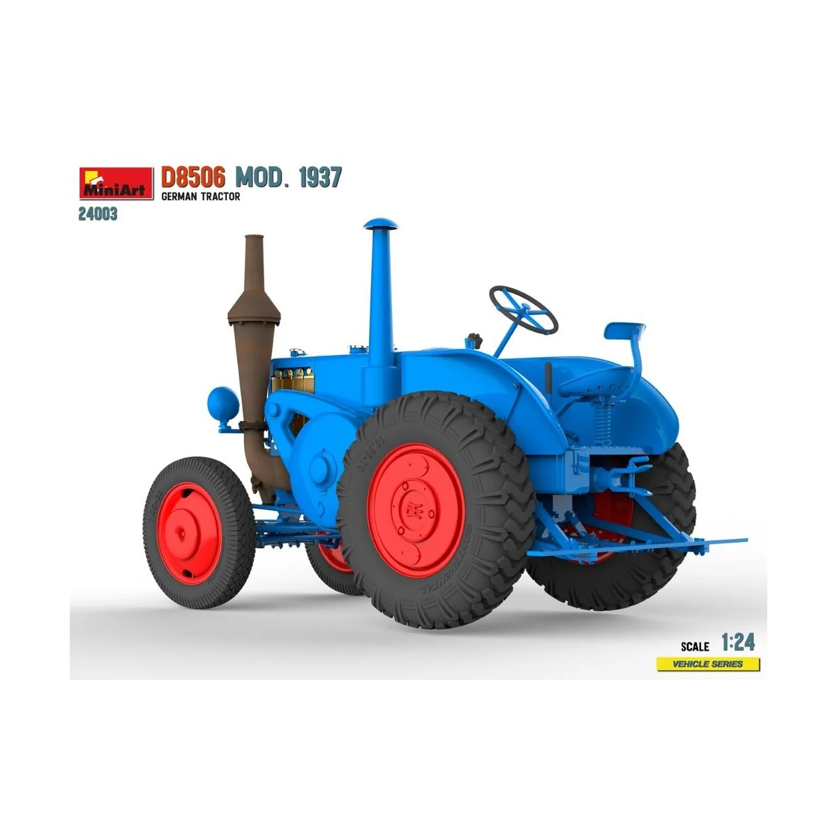 German Tractor D8506 Mod. 1937, 1/24 - MiniArt 24003 German Tractor D8506 Mod. 1937, 1/24 - MiniArt 24003