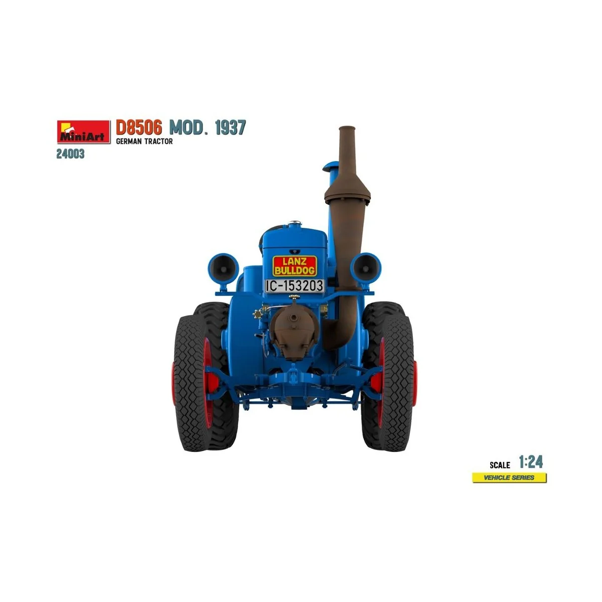 German Tractor D8506 Mod. 1937, 1/24 - MiniArt 24003 German Tractor D8506 Mod. 1937, 1/24 - MiniArt 24003