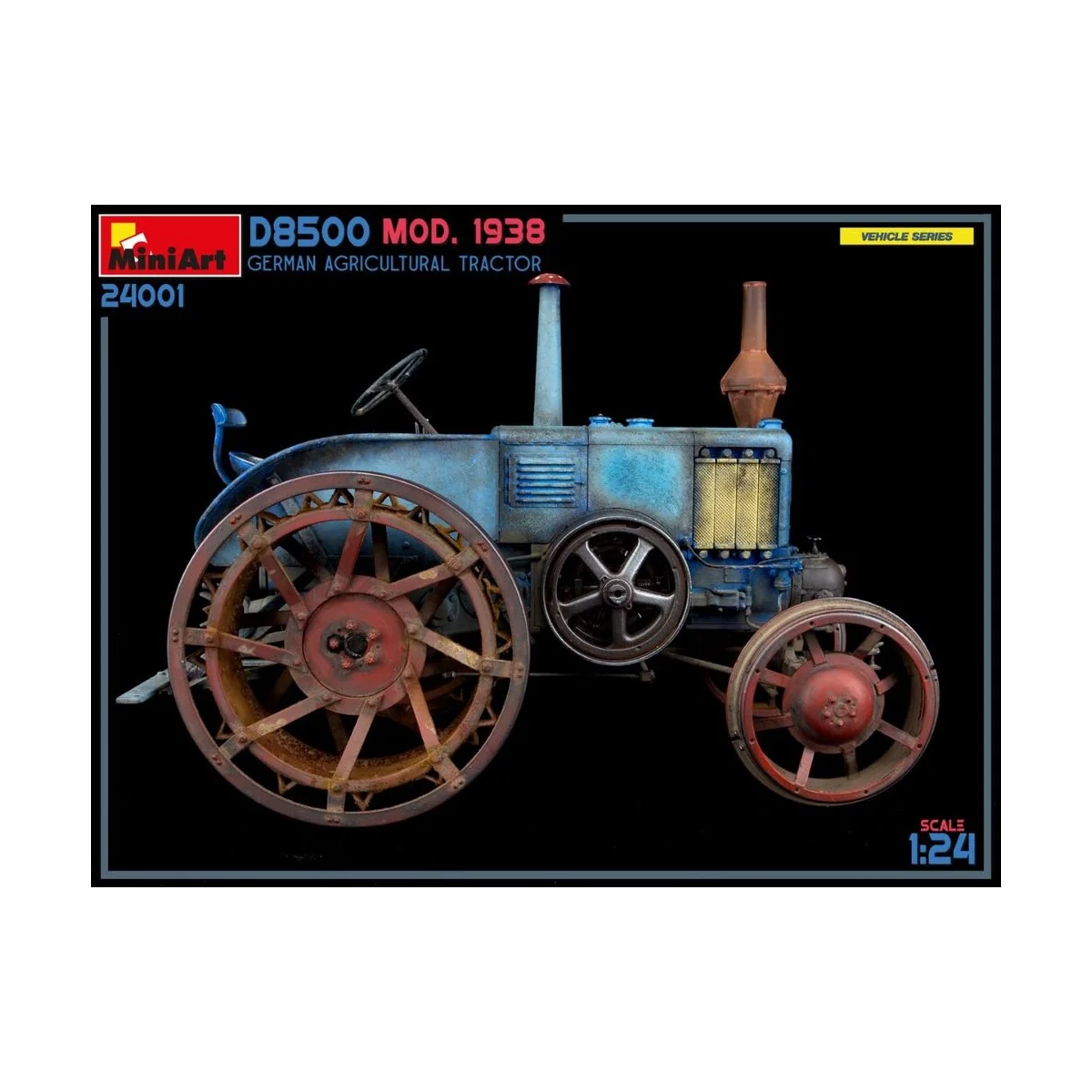 German Agricultural Tractor D8500 Mod. 1938, 1/24 - MiniArt 24001 German Agricultural Tractor D8500 Mod. 1938, 1/24 - MiniArt 24001