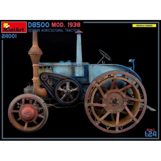 German Agricultural Tractor D8500 Mod. 1938, 1/24 - MiniArt 24001 German Agricultural Tractor D8500 Mod. 1938, 1/24 - MiniArt 24001