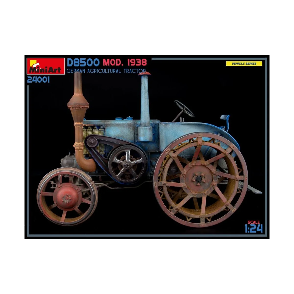 German Agricultural Tractor D8500 Mod. 1938, 1/24 - MiniArt 24001 German Agricultural Tractor D8500 Mod. 1938, 1/24 - MiniArt 24001