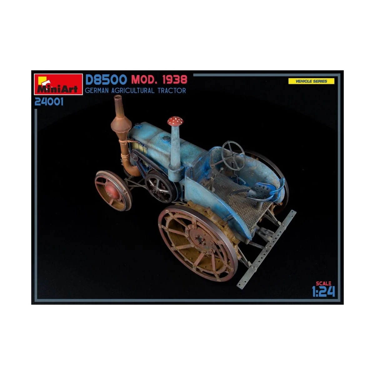 German Agricultural Tractor D8500 Mod. 1938, 1/24 - MiniArt 24001 German Agricultural Tractor D8500 Mod. 1938, 1/24 - MiniArt 24001