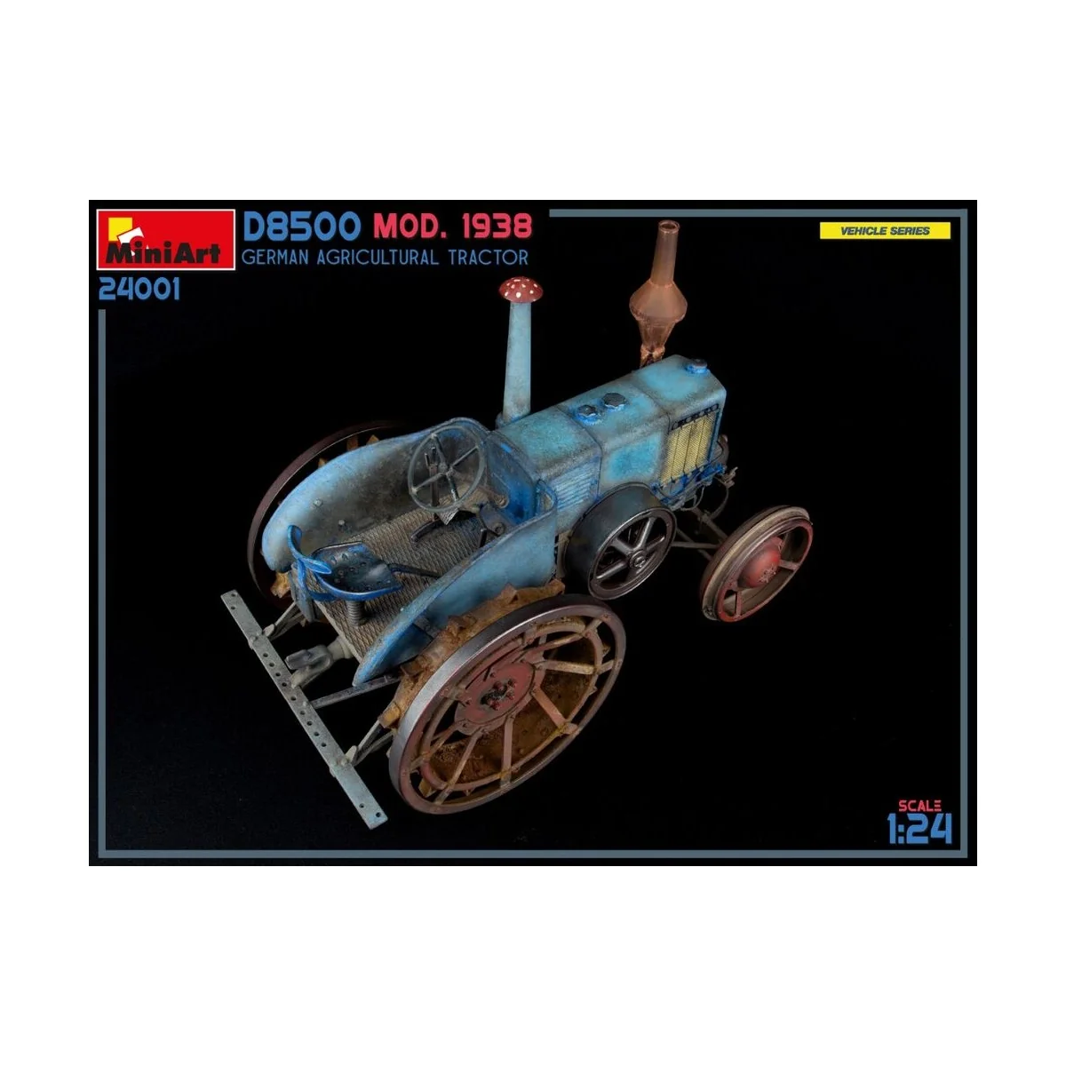 German Agricultural Tractor D8500 Mod. 1938, 1/24 - MiniArt 24001 German Agricultural Tractor D8500 Mod. 1938, 1/24 - MiniArt 24001