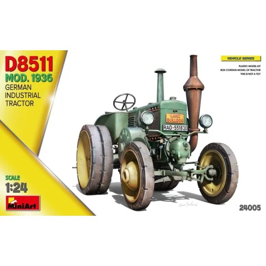 German Industrial Tractor D8511 Mod. 1936, 1/24 - MiniArt 24005 German Industrial Tractor D8511 Mod. 1936, 1/24 - MiniArt 24005
