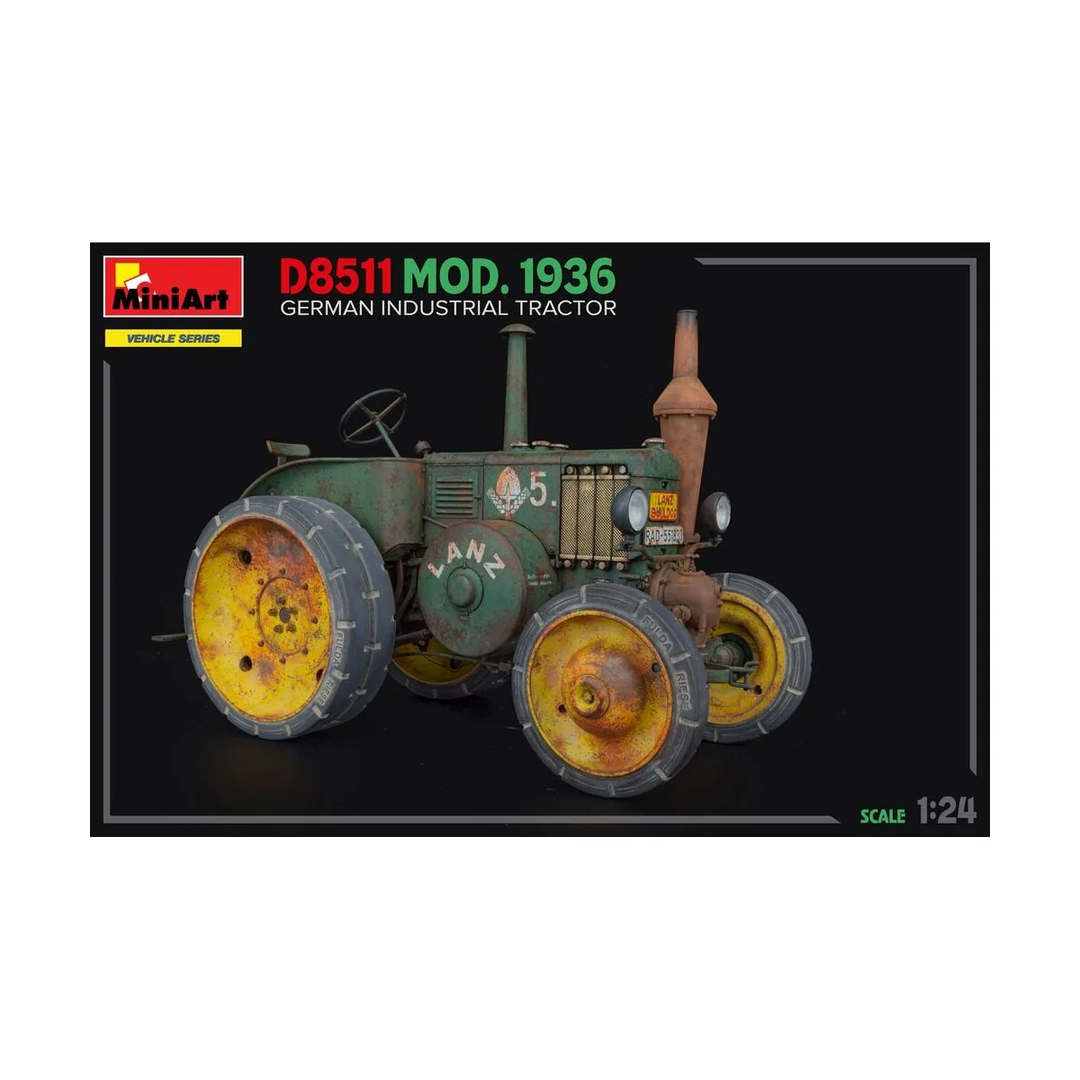 German Industrial Tractor D8511 Mod. 1936, 1/24 - MiniArt 24005 German Industrial Tractor D8511 Mod. 1936, 1/24 - MiniArt 24005