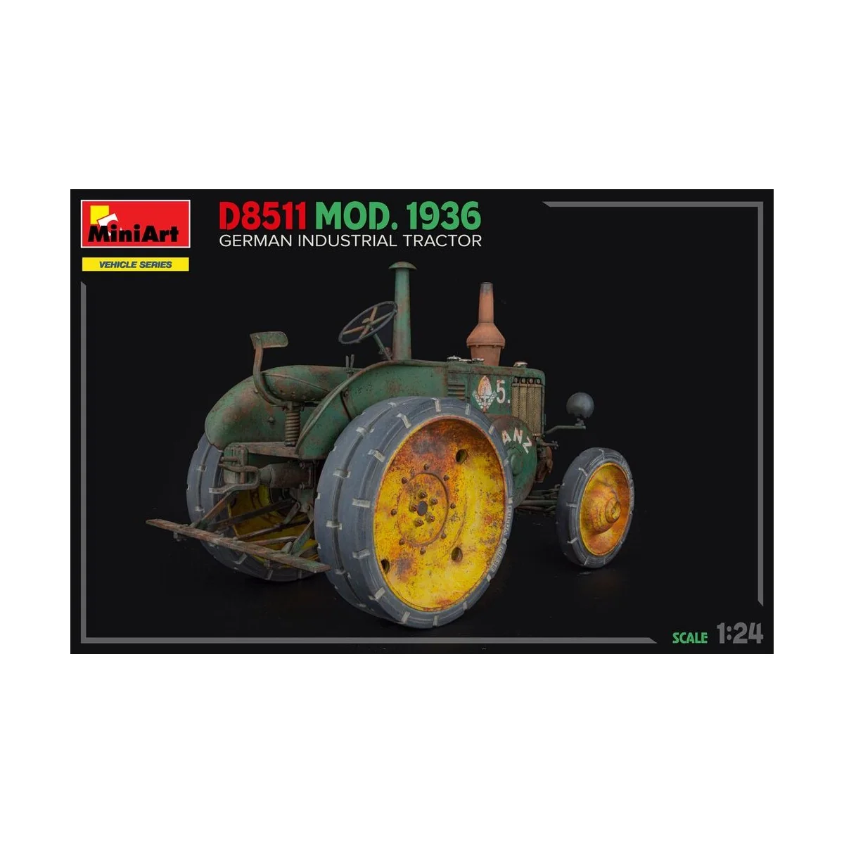 German Industrial Tractor D8511 Mod. 1936, 1/24 - MiniArt 24005 German Industrial Tractor D8511 Mod. 1936, 1/24 - MiniArt 24005