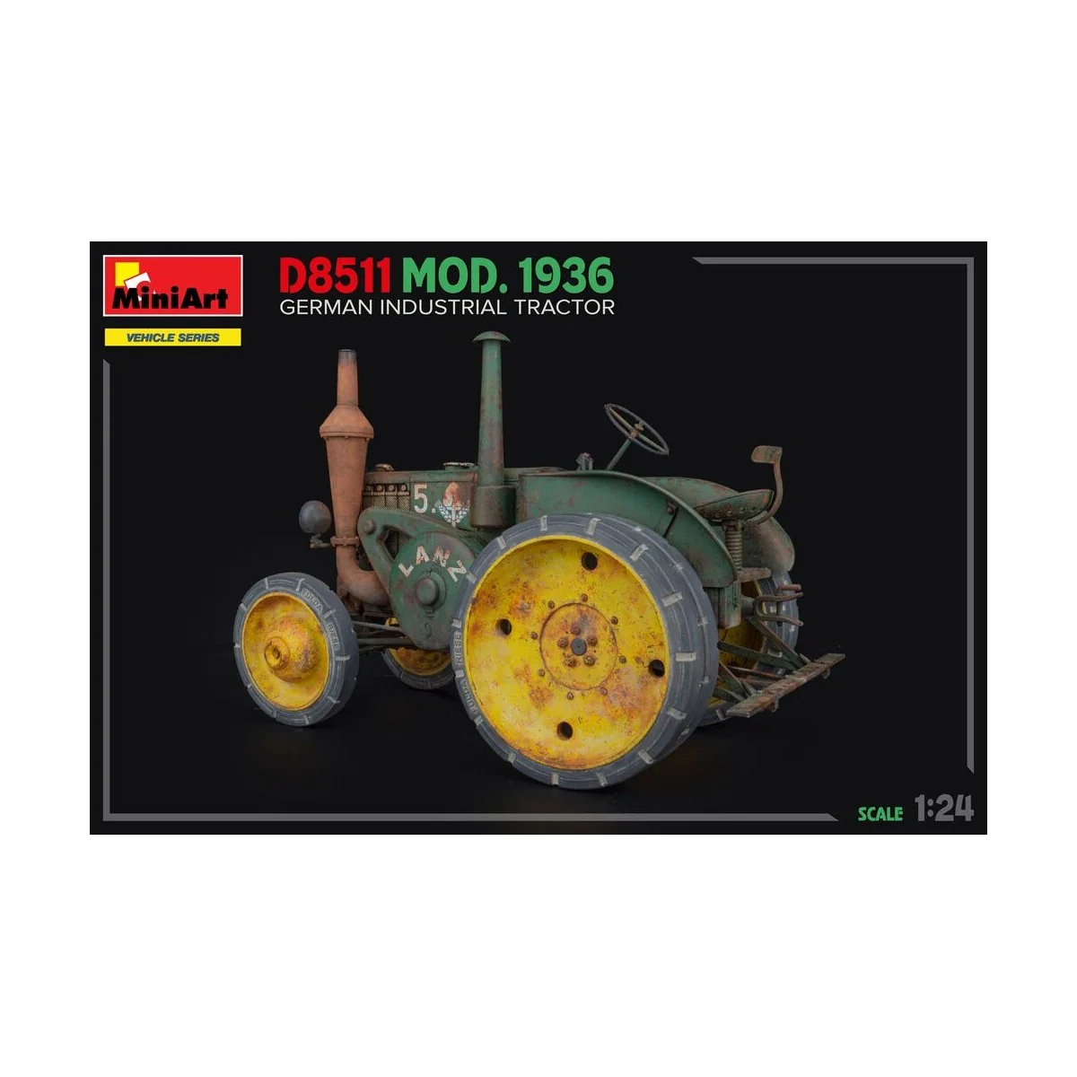 German Industrial Tractor D8511 Mod. 1936, 1/24 - MiniArt 24005 German Industrial Tractor D8511 Mod. 1936, 1/24 - MiniArt 24005