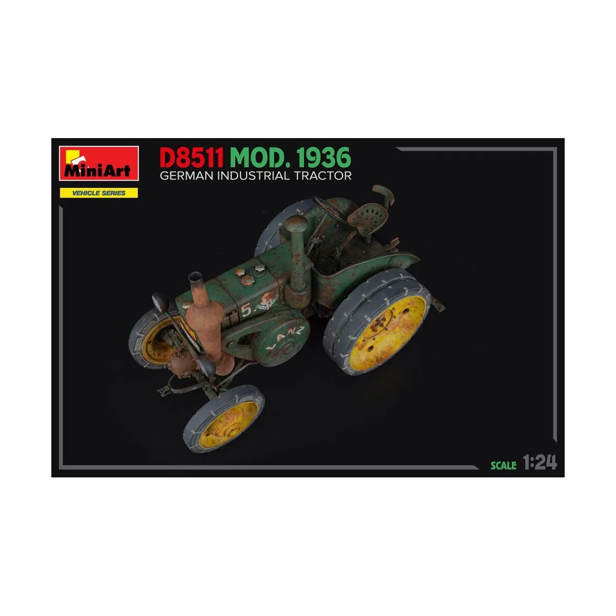 German Industrial Tractor D8511 Mod. 1936, 1/24 - MiniArt 24005 German Industrial Tractor D8511 Mod. 1936, 1/24 - MiniArt 24005