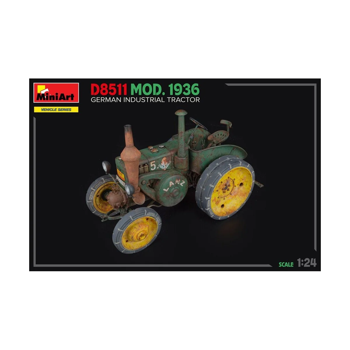 German Industrial Tractor D8511 Mod. 1936, 1/24 - MiniArt 24005 German Industrial Tractor D8511 Mod. 1936, 1/24 - MiniArt 24005