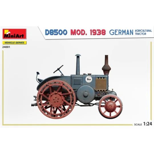 German Agricultural Tractor D8500 Mod. 1938, 1/24 - MiniArt 24001 German Agricultural Tractor D8500 Mod. 1938, 1/24 - MiniArt 24001