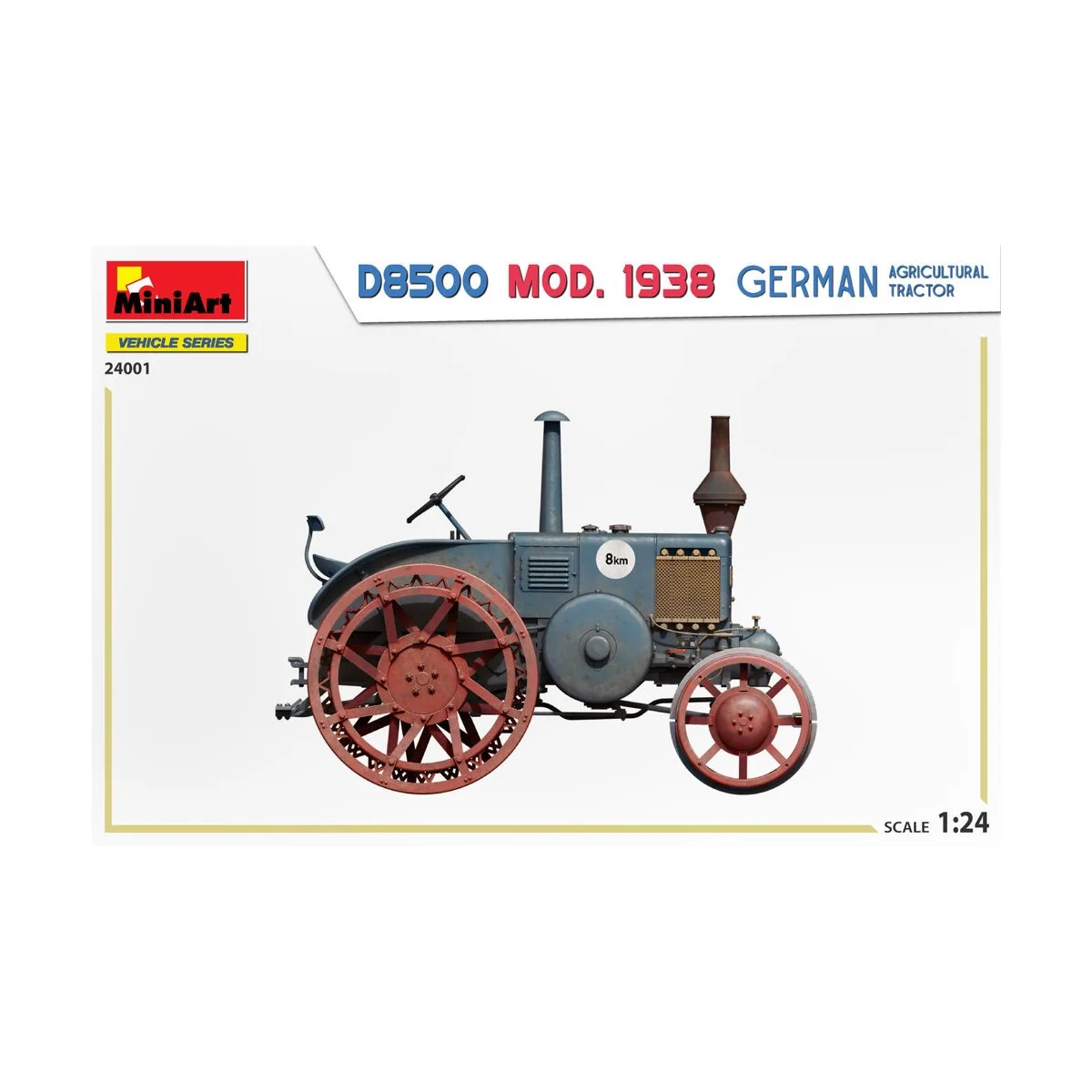German Agricultural Tractor D8500 Mod. 1938, 1/24 - MiniArt 24001 German Agricultural Tractor D8500 Mod. 1938, 1/24 - MiniArt 24001