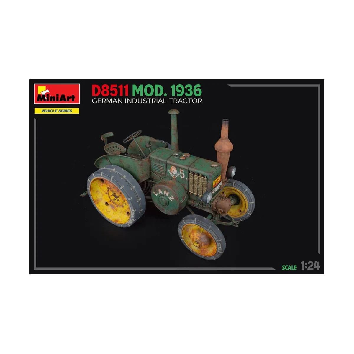 German Industrial Tractor D8511 Mod. 1936, 1/24 - MiniArt 24005 German Industrial Tractor D8511 Mod. 1936, 1/24 - MiniArt 24005